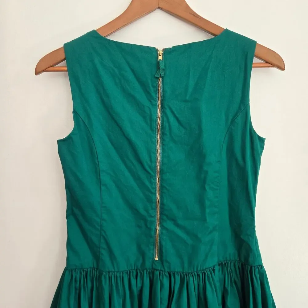 Crewcuts Girls Tie Waist Party Dress Size 14 Kelly Green Holidays Wedding Guest
